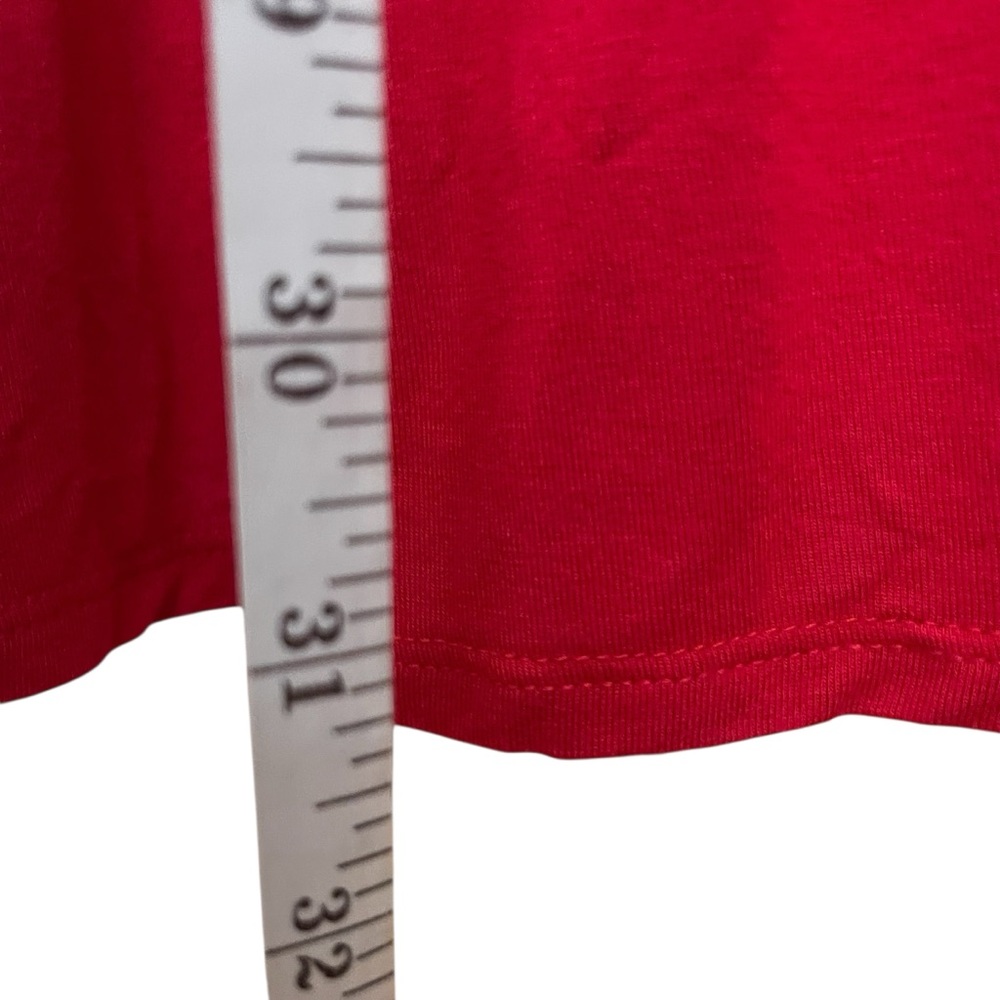 Madison‎ Grey Red Ruffle Strap Tiered Sundress Mini Dress Size S - Picture 8 of 8